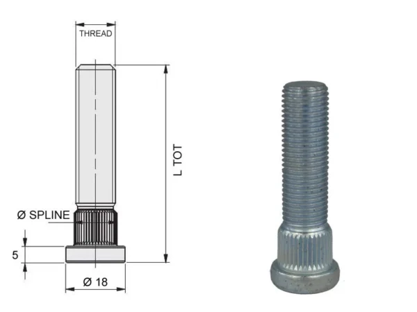 EVOCORSE pressitav tikkpolt 47mm Mitsubishi/Toyota Yaris GR